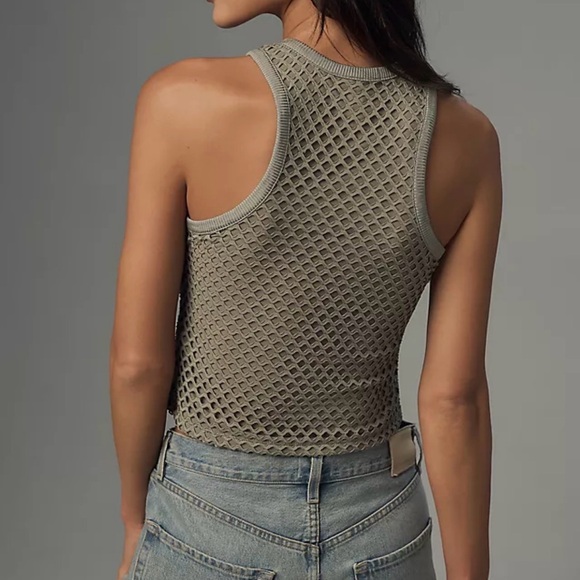 Anthropologie Olive Crochet Crop Top - Picture 2 of 7